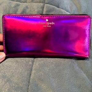 Kate Spade holographic wallet